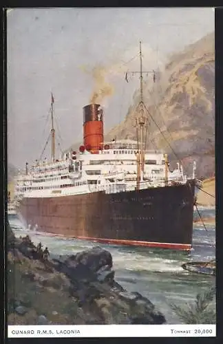 Künstler-AK Cunard RMS Laconia