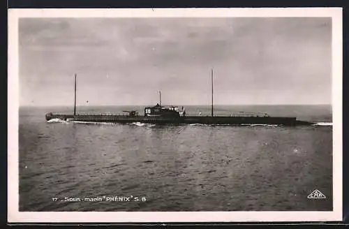 AK Sous-marin Phénix, Französ. U-Boot