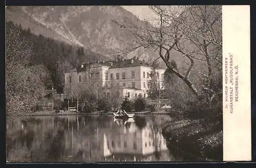 AK Reichenau /N.-Ö., Dr. Wilhelm Wertheimer`s Kuranstalt Rudolfsbad