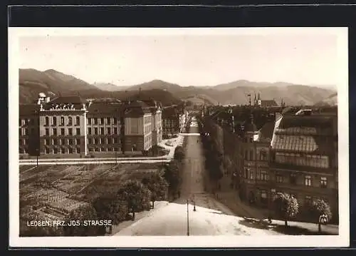 AK Leoben, Blick über die Franz-Josef-Strasse