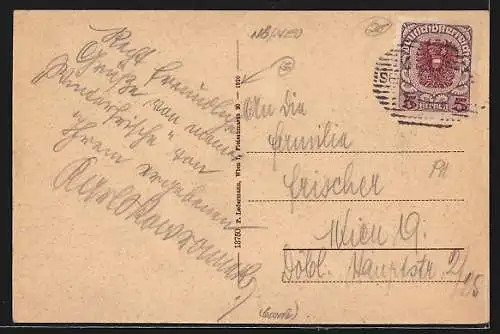 AK Seebenstein, Teilansicht der Sommerfrische mit Kirche