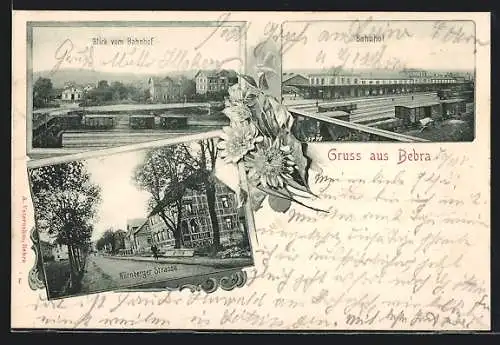 AK Bebra, Bahnhof und Nürnberger Strasse