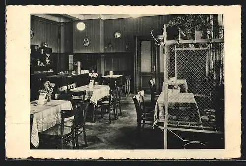 AK Magdeburg, Gaststätte Schwarzer Adler, Innenansicht, Inh. A. Beckendorf