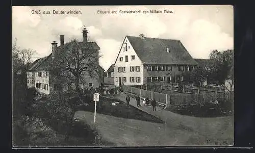 AK Dautenwinden, Brauerei und Gasthaus von Wilhelm Meier