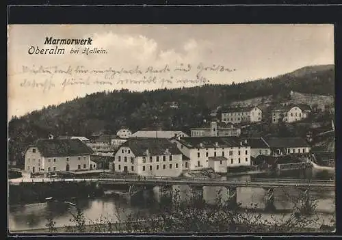 AK Oberalm bei Hallein, Ansicht vom Marmorwerk