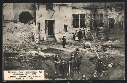 AK Tarnow, Versatz-Amt, Kazimir-Platz, 1914-1915