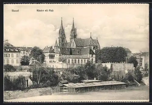 AK Basel, Münster mit Pfalz