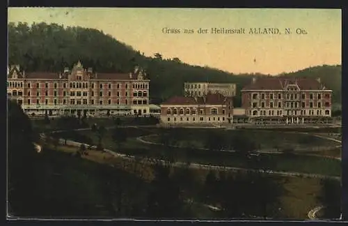 AK Alland, Blick zur Heilanstalt