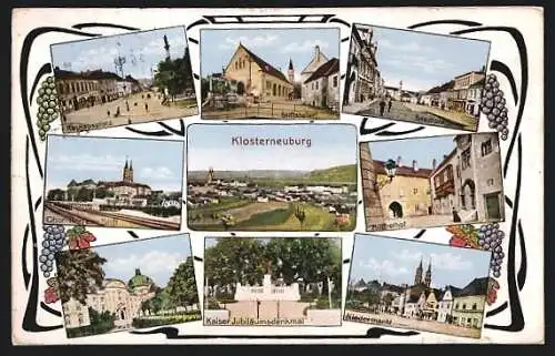 AK Klosterneuburg, Gasthaus Stiftskeller, Kuchelhof, Chor-Herren-Stift