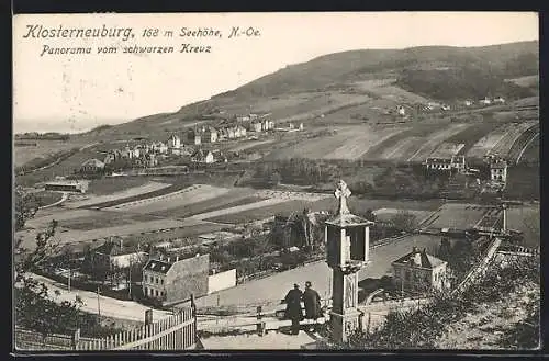 AK Klosterneuburg, Panorama vom schwarzen Kreuz aus gesehen