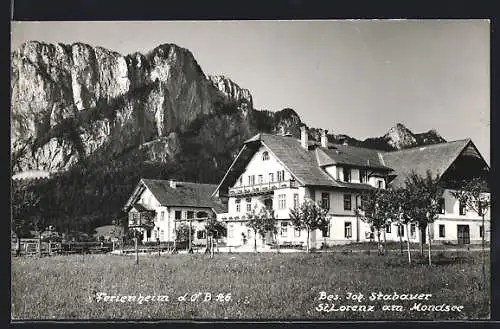 AK St. Lorenz am Mondsee, Ferienheim Johann Stabauer