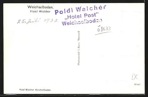 AK Weichselboden, Hotel Post