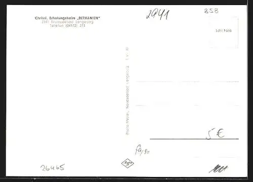 AK Langeoog /Nordsee, Christliches Erholungsheim Bethanien