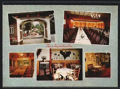 AK Hedendorf, Gasthaus Zur Walhalla in fünf Ansichten