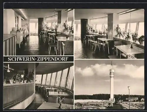 AK Schwerin-Zippendorf, Café im Fernsehturm