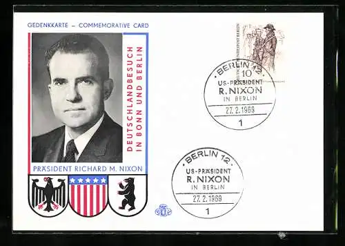 AK Präsident der USA Richard Nixon zu Besuch in Bonn und Berlin 1969