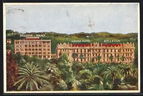 AK San Remo, Grand Hotel Bellevue & Bellevue Palace