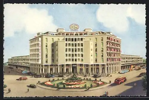 Künstler-AK Genova, Hotel-Ristorante Birraria, Cinema