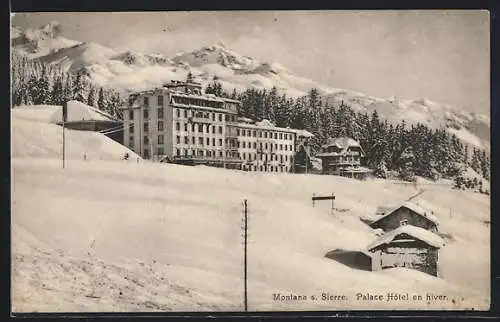 AK Montana s. Sierre, Palace Hotel en hiver