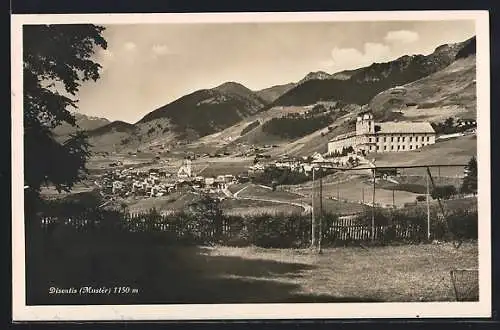 AK Disentis, Blick aufs Dorf
