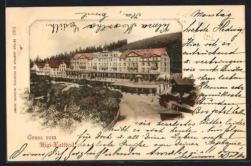 AK Rigi-Kaltbad, Blick zu Hotels