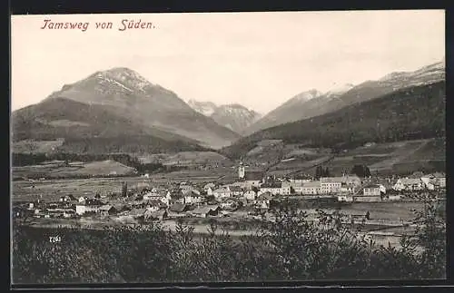 AK Tamsweg, Ortsansicht von Süden gesehen