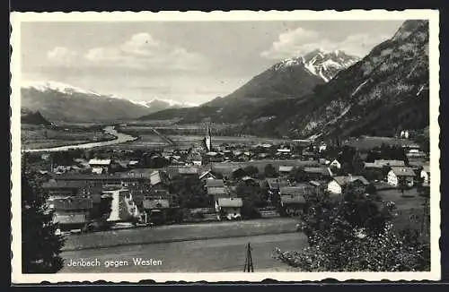 AK Jenbach /Tirol, Ortsansicht gegen Westen gesehen