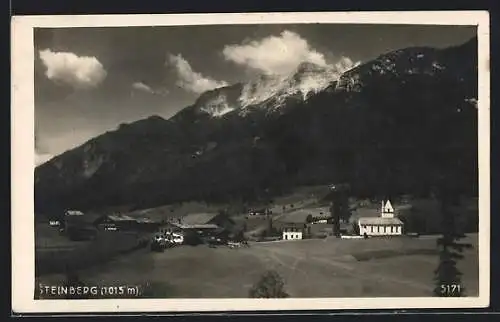 AK Steinberg, Ortspartie mit Kirche