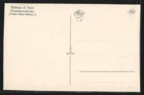 AK Schwaz, Teilansicht mit Franziskanerkloster