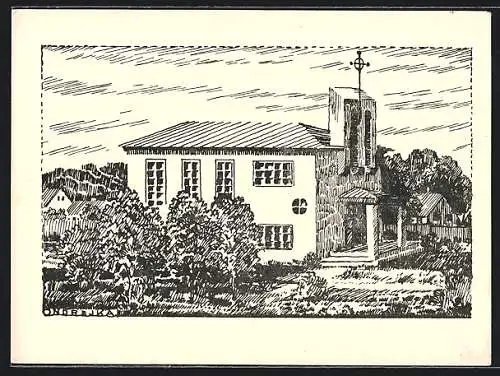 AK Marchegg, Kirche und Bahnhof