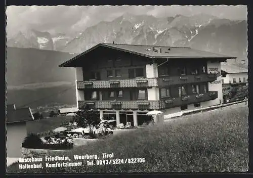 AK Weerberg /Tirol, Hotel-Pension Friedheim