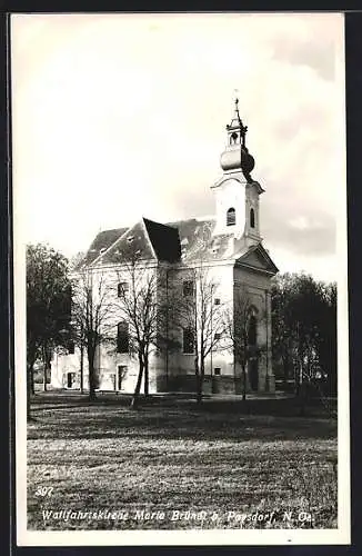 AK Poysdorf /Niederösterreich, Wallfahrtskirche Maria Bründl