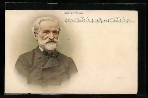AK Portrait Giuseppe Verdi