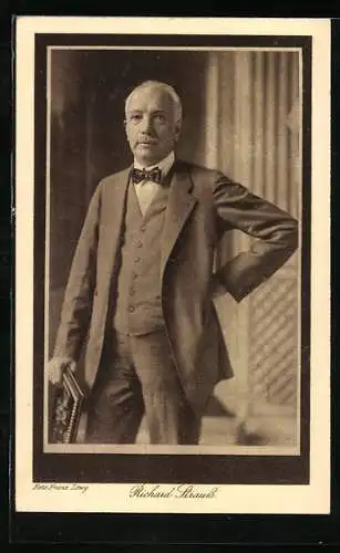 AK Portrait des Komponisten Richard Strauss