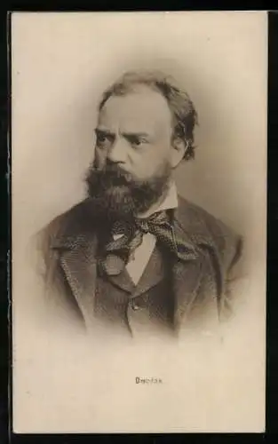 AK Antonín Leopold Dvorák, Portrait des tschechischen Komponisten