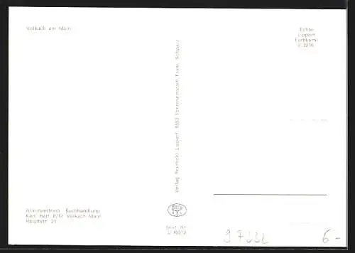 AK Volkach, Strassenpartie mit Ladengeschäften