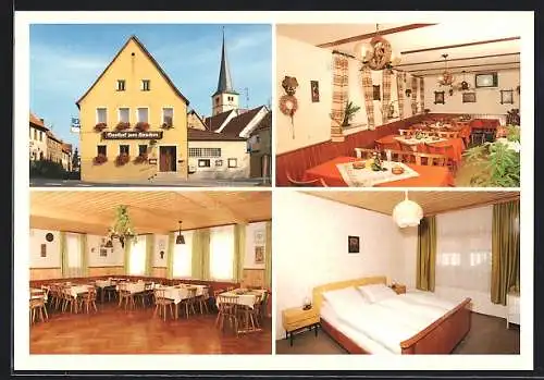 AK Grosslangheim, Gasthof zum Hirschen