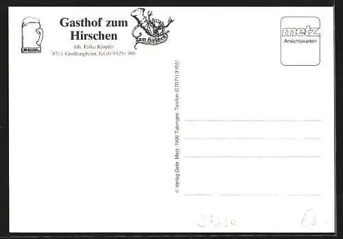 AK Grosslangheim, Gasthof zum Hirschen