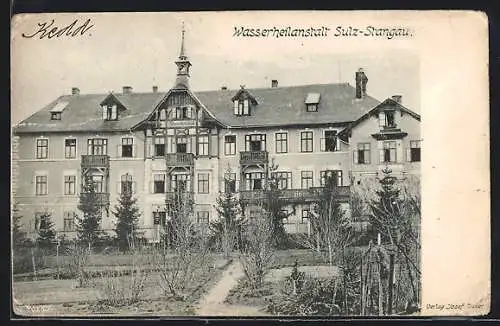 AK Sulz-Stangau, Partie mit Wasserheilanstalt