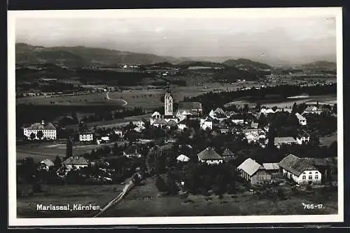 AK Mariasaal, Ortsansicht mit Blick in die Landschaft