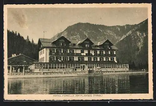 AK Breitenwang /Tirol, Hotel Forelle am Plansee