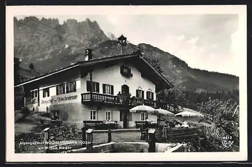 AK Ellmau /Tirol, Alpengasthof Wochenbrunn am Wilden Kaiser