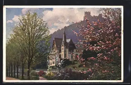 AK Baden, Helenental, Villa Erzherzog Eugen