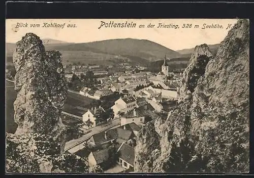 AK Pottenstein, Blick vom Kahlkopf aus