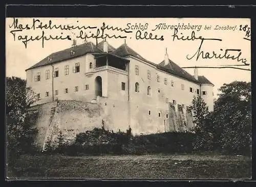AK Loosdorf, Partie am Schloss Albrechtsberg