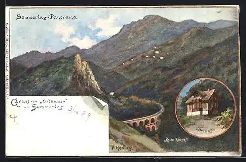 Künstler-AK Semmering, Panorama