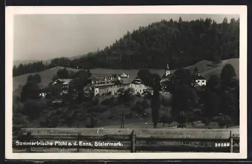 AK Pichl a. d. Enns, Blick auf die Sommerfrische