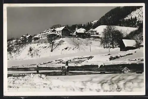 AK Pichl a. d. Enns, Teilansicht im Winter