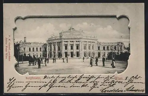 Passepartout-AK Wien, Burgtheater