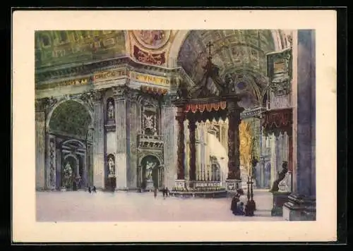 AK Città del Vaticano, Basilica di S. Pietro, Interno